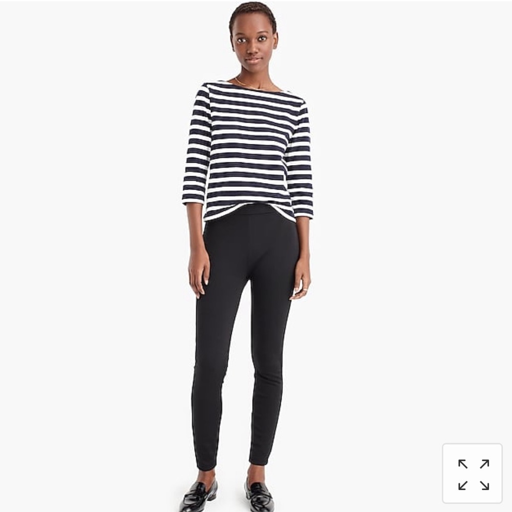 J Crew Any Day XS Tall Black Eco Pont Pixie Pant